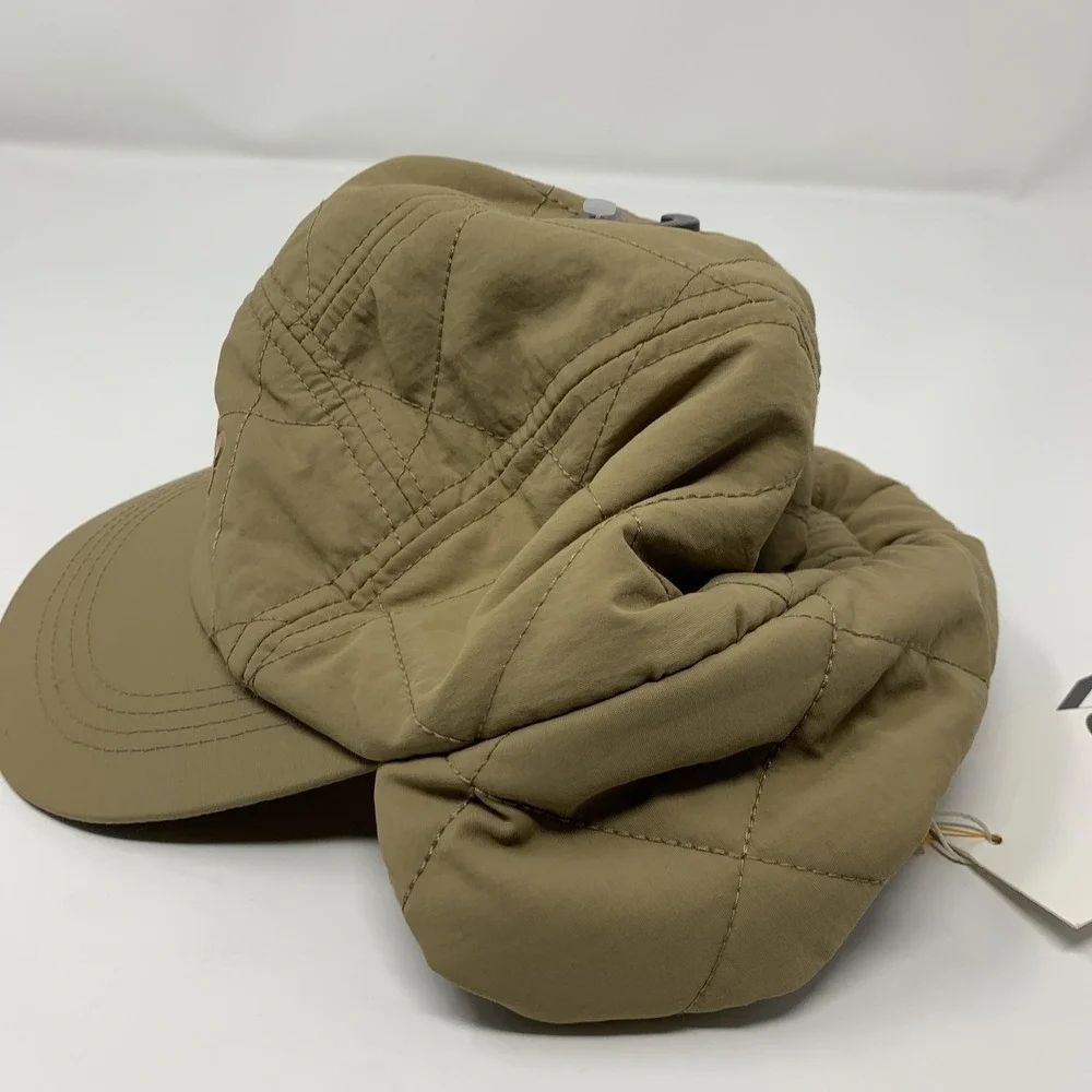 ZARA‎ Hat Trapper Quilted Fleece Ear Flap Boys One Size 3-6Y Beige Winter